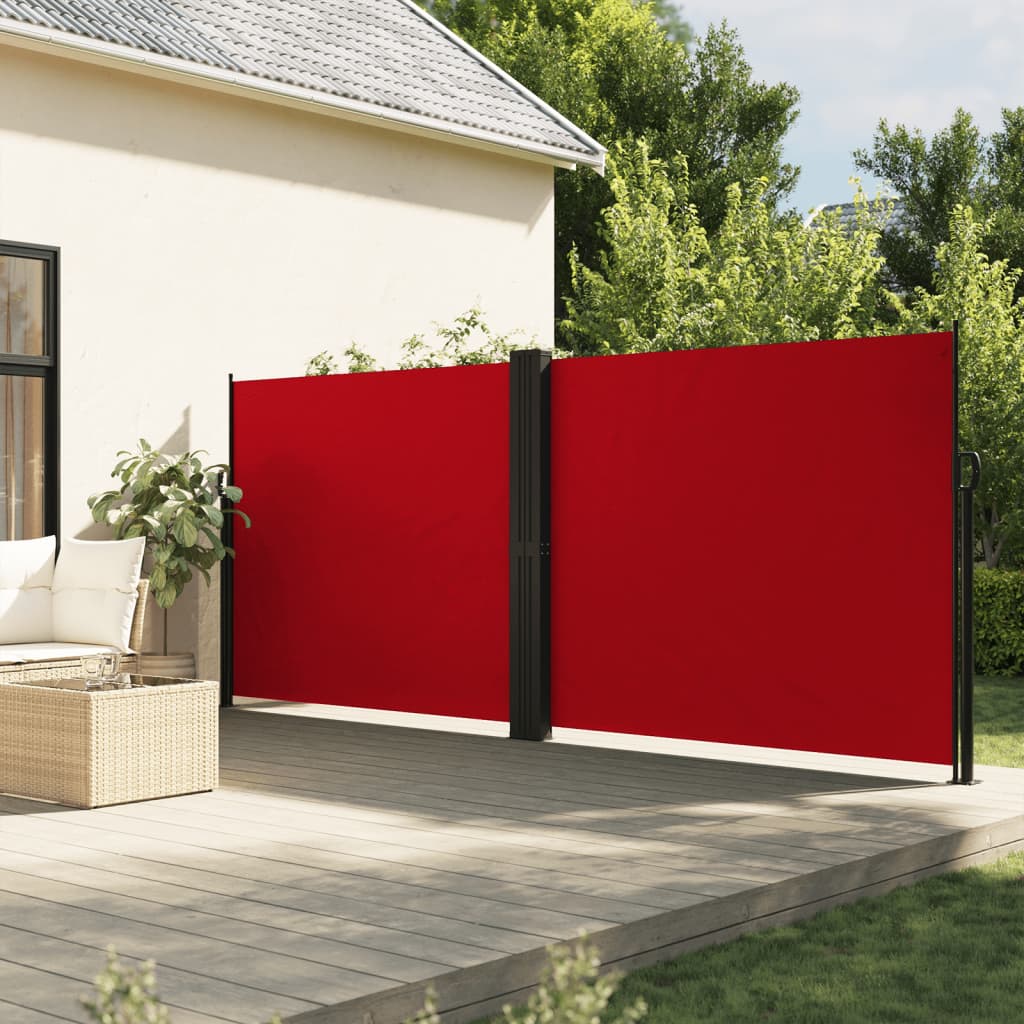 Seitenmarkise Ausziehbar Rot