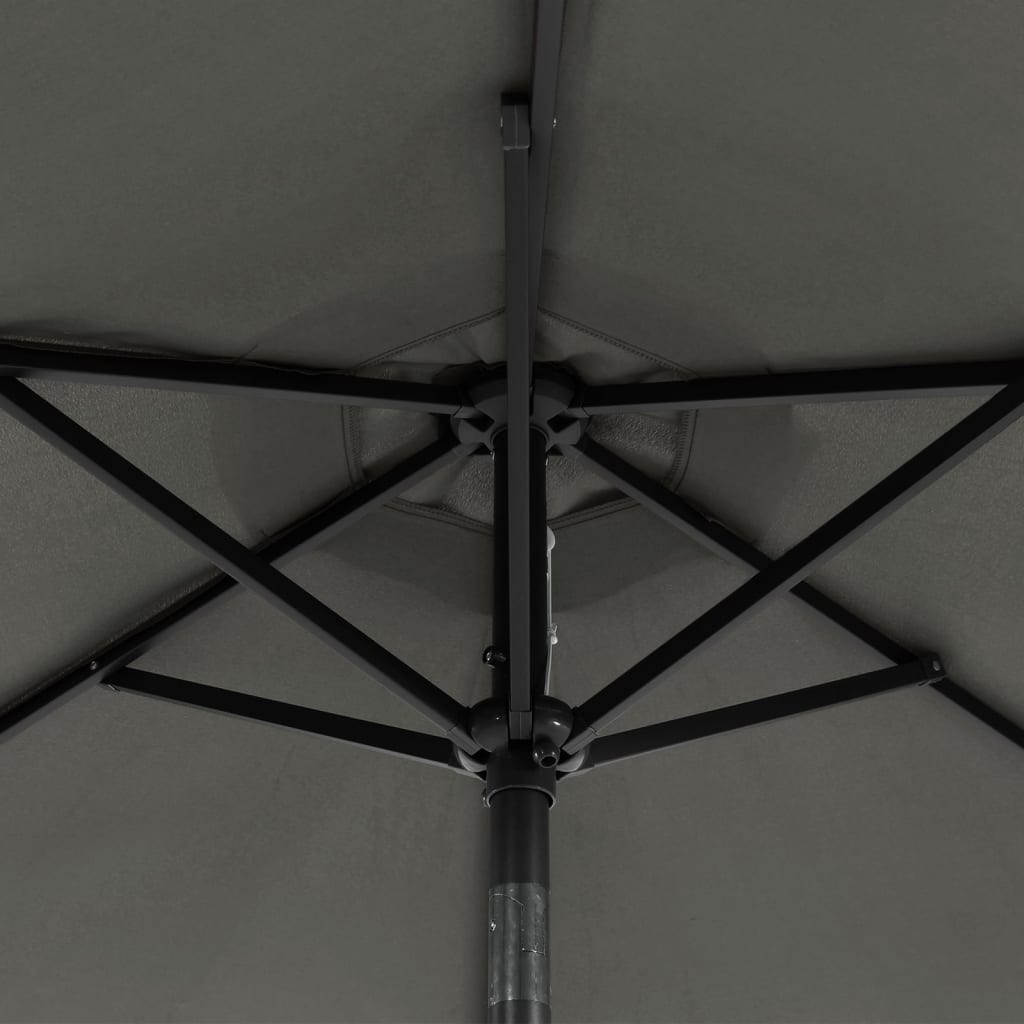 Sonnenschirm Mit Led Und Stahlmast 225X225X212 Cm