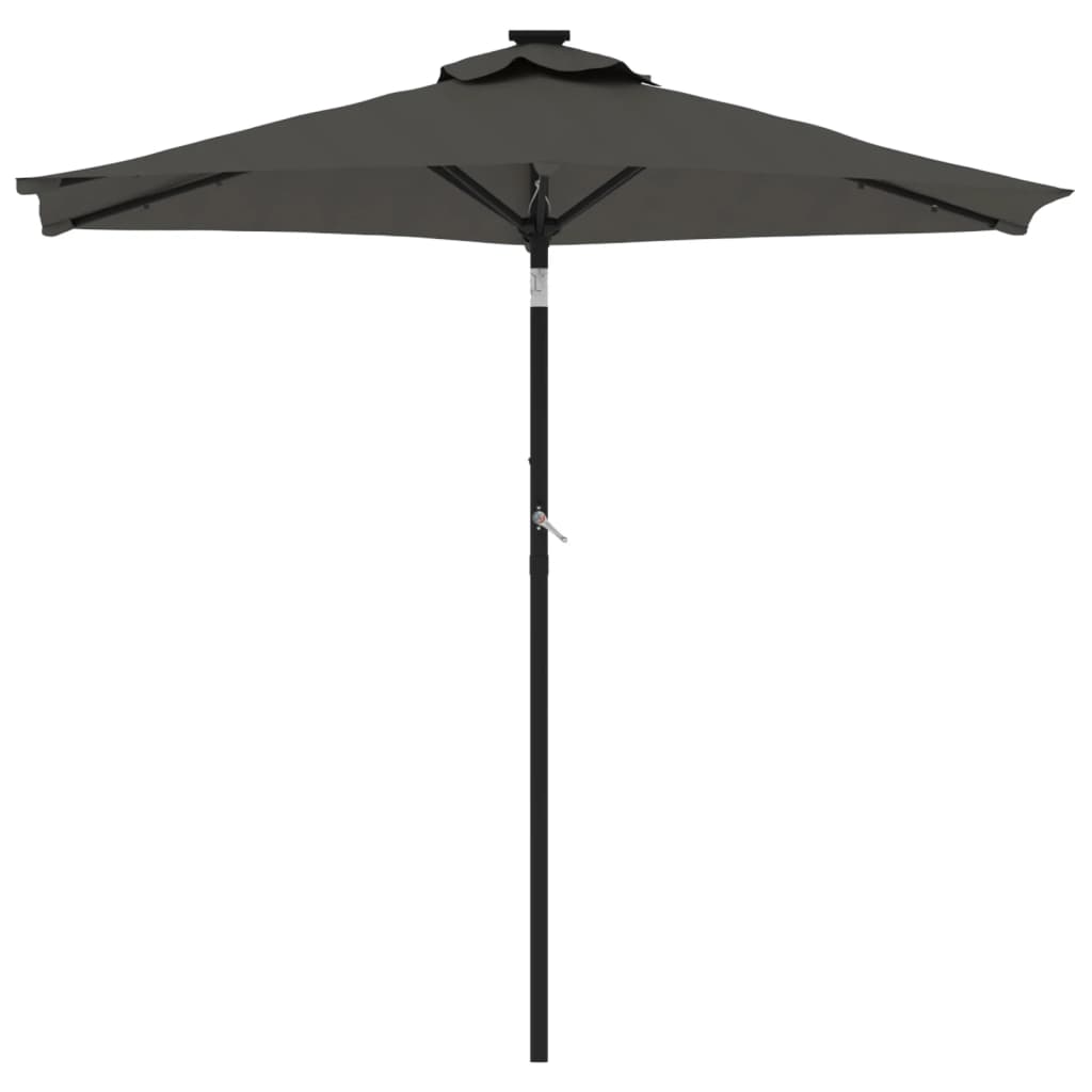 Sonnenschirm Mit Led Und Stahlmast 225X225X212 Cm