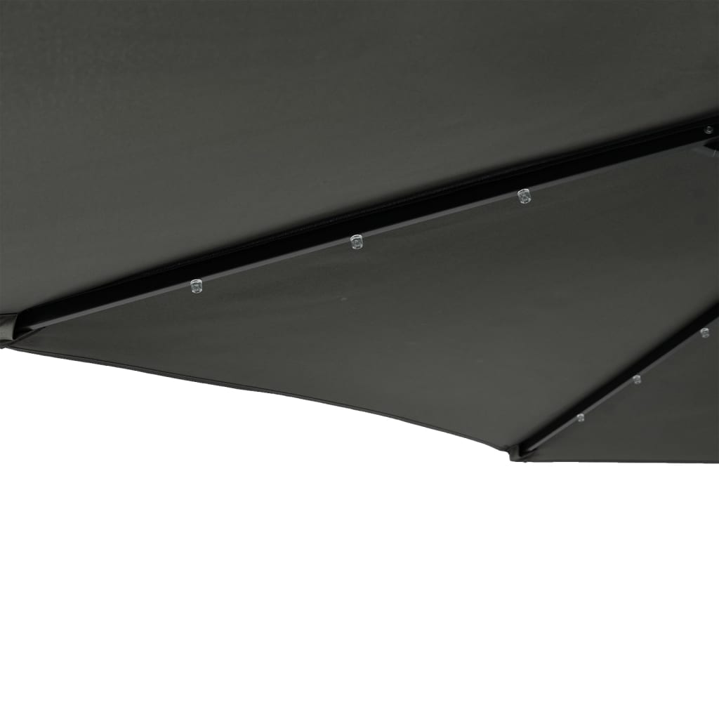 Sonnenschirm Mit Led Und Stahlmast 225X225X212 Cm
