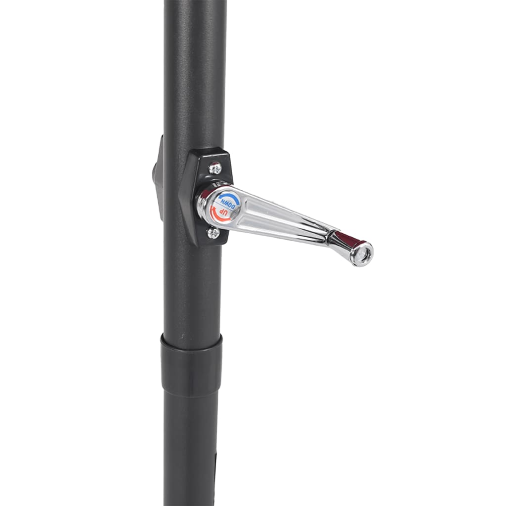 Sonnenschirm Mit Led Und Stahlmast Braun