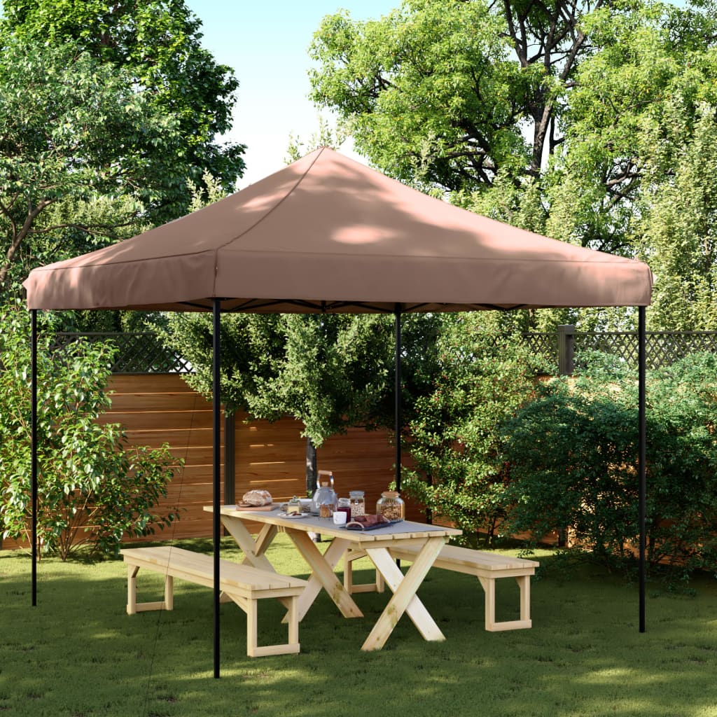 Partyzelt Faltbar Pop-Up 292X292X315 Cm Braun