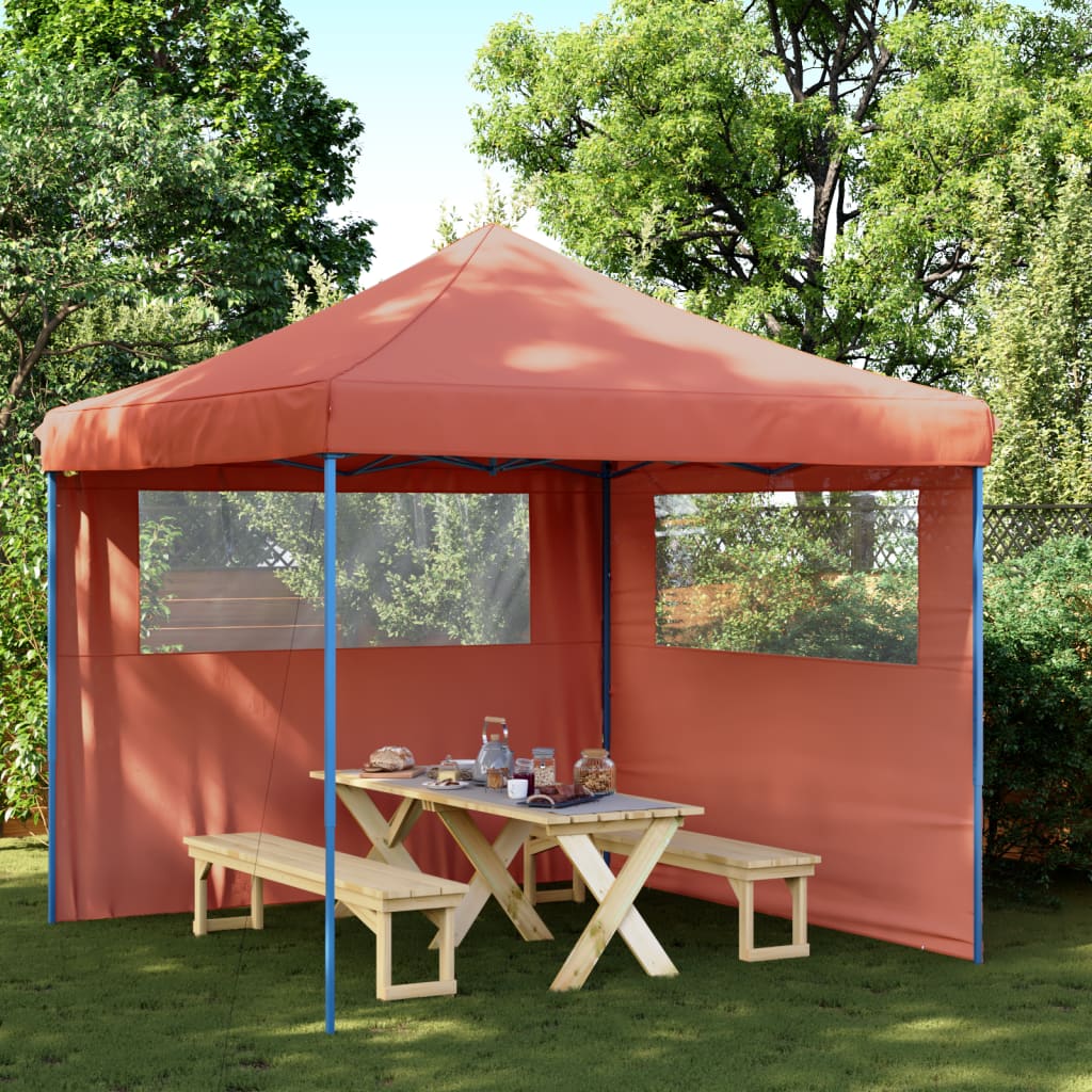 Partyzelt Faltbar Pop-Up Rot 292X292X315 Cm Terrakotta
