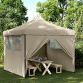 Partyzelt Faltbar Pop-Up 292X292X315 Cm Taupe