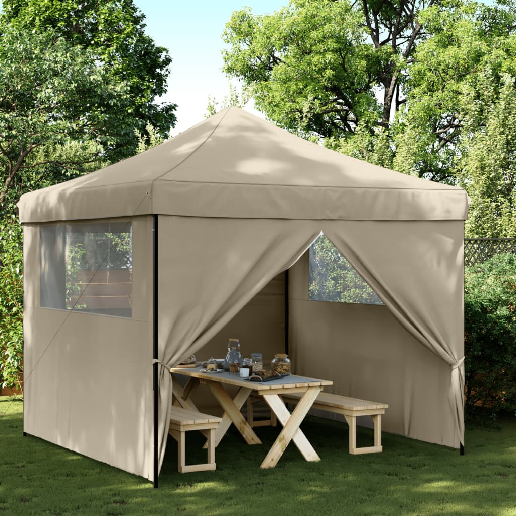 Partyzelt Faltbar Pop-Up 292X292X315 Cm Taupe