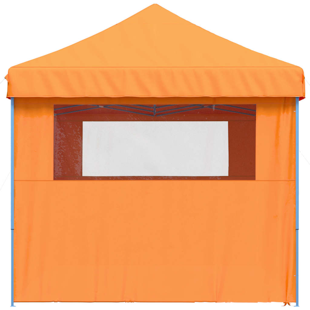 Partyzelt Faltbar Pop-Up Mit 4 Seitenteilen Orange
