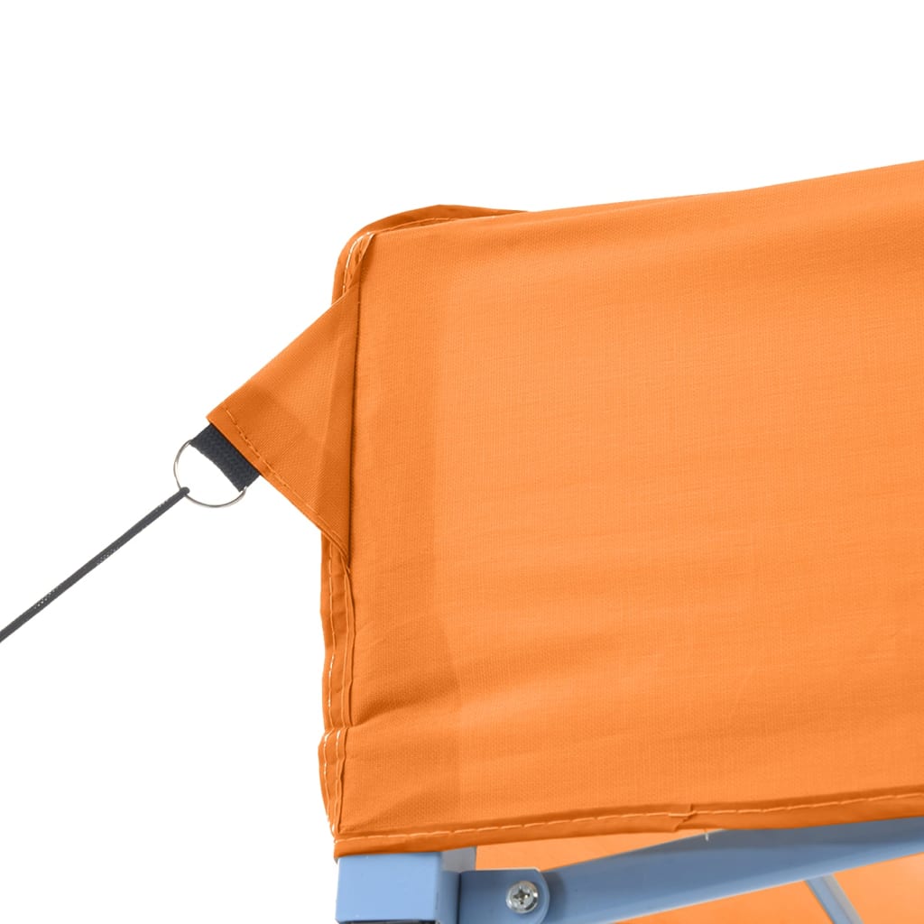 Partyzelt Faltbar Pop-Up Mit 4 Seitenteilen Orange