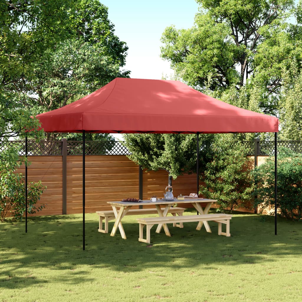 Partyzelt Faltbar Pop-Up 440X292X315 Cm Burgunderrot
