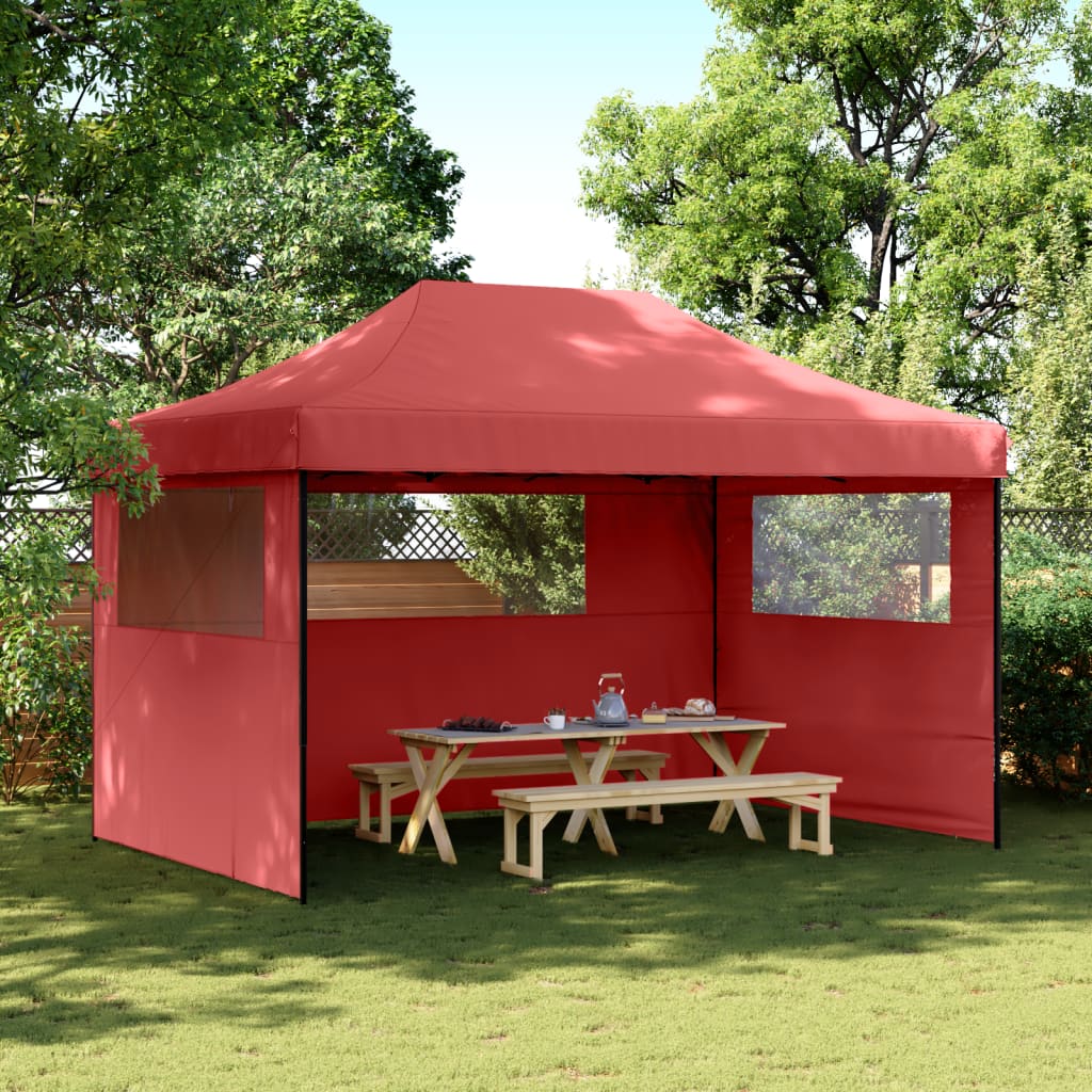 Partyzelt Faltbar Pop-Up 440X292X315 Cm Burgunderrot