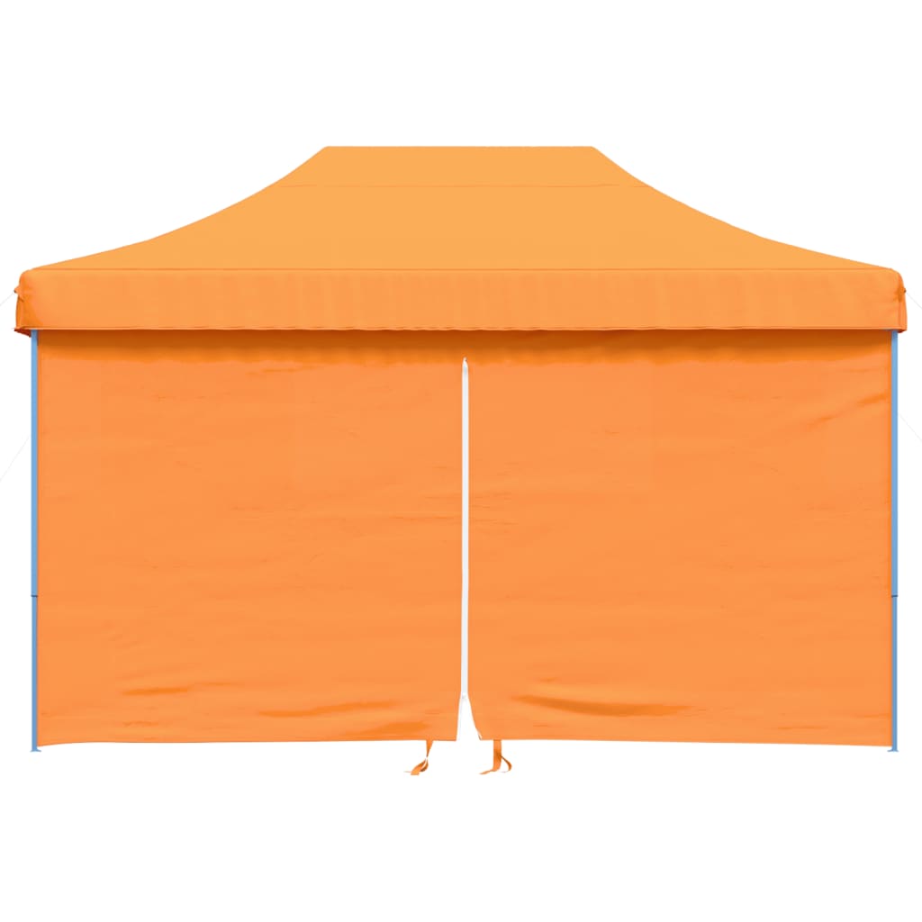 Partyzelt Faltbar Pop-Up Mit 4 Seitenteilen Orange