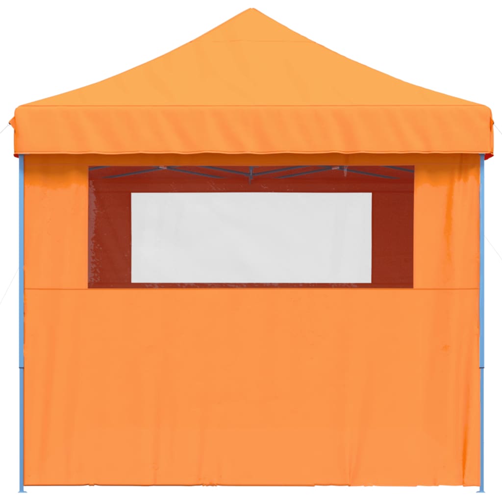 Partyzelt Faltbar Pop-Up Mit 4 Seitenteilen Orange