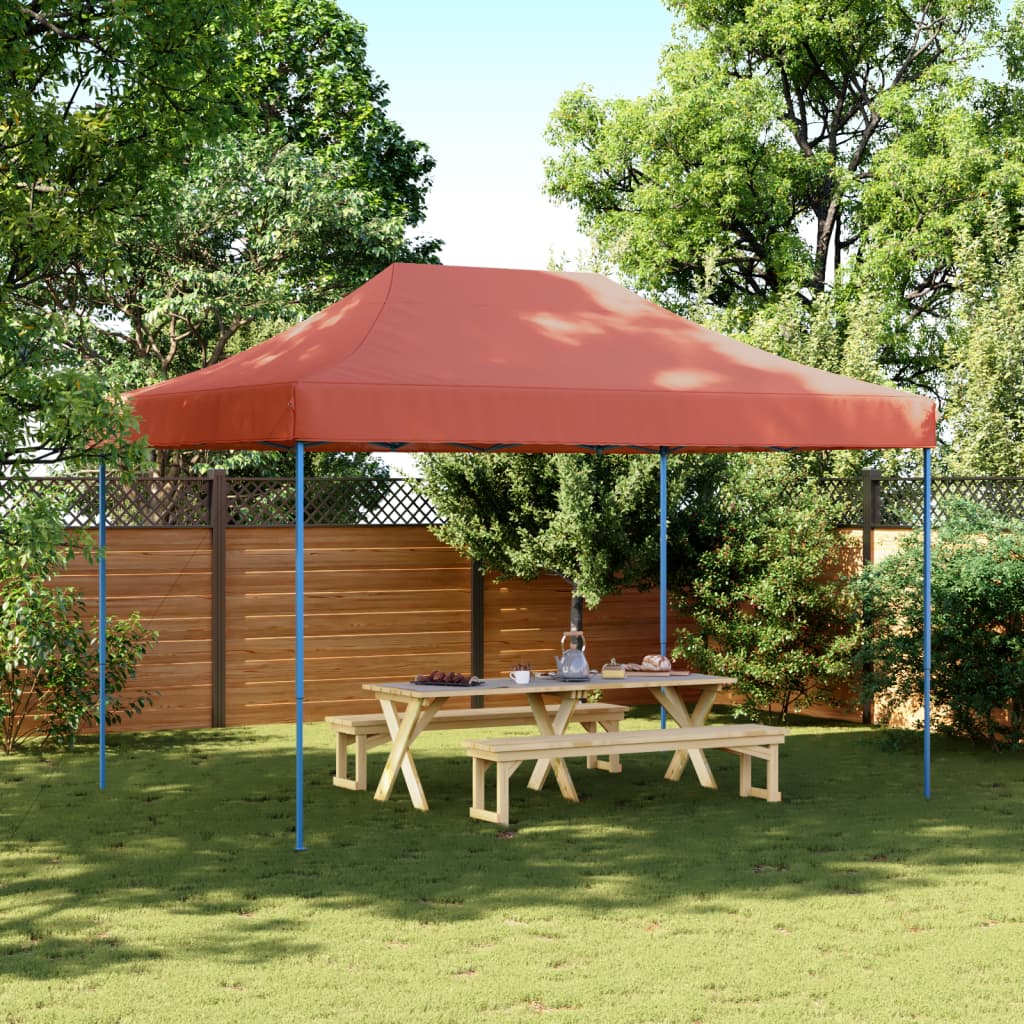 Partyzelt Faltbar Pop-Up Rot 410X279X315 Cm Terrakotta