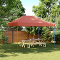 Partyzelt Faltbar Pop-Up Rot 410X279X315 Cm Terrakotta