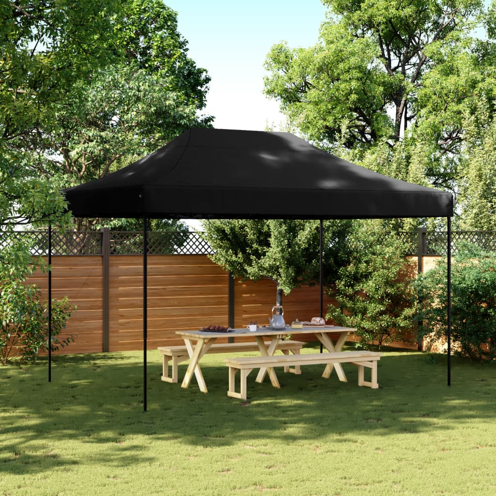 Partyzelt Faltbar Pop-Up 410X279X315 Cm Schwarz