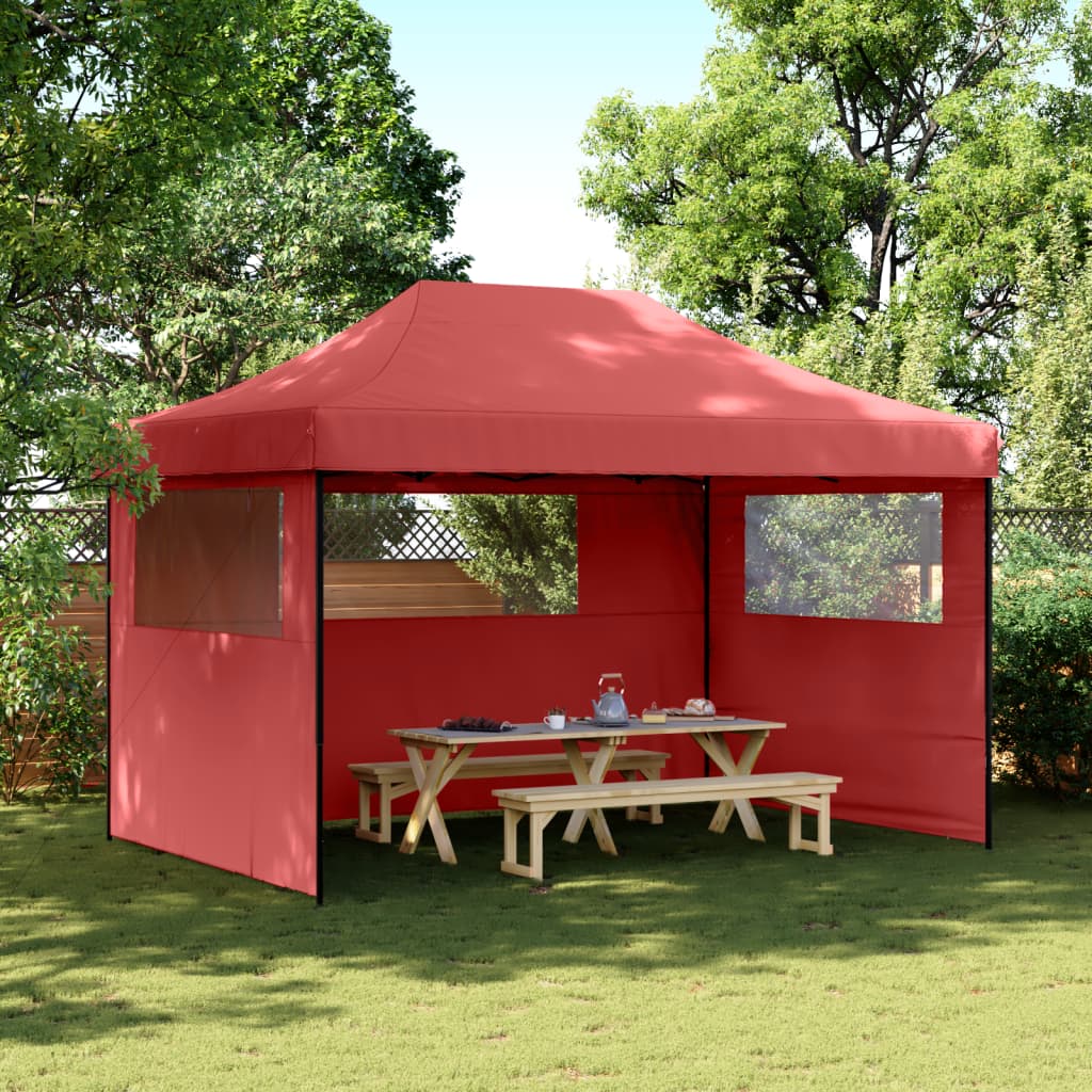 Partyzelt Faltbar Pop-Up 410X279X315 Cm Burgunderrot