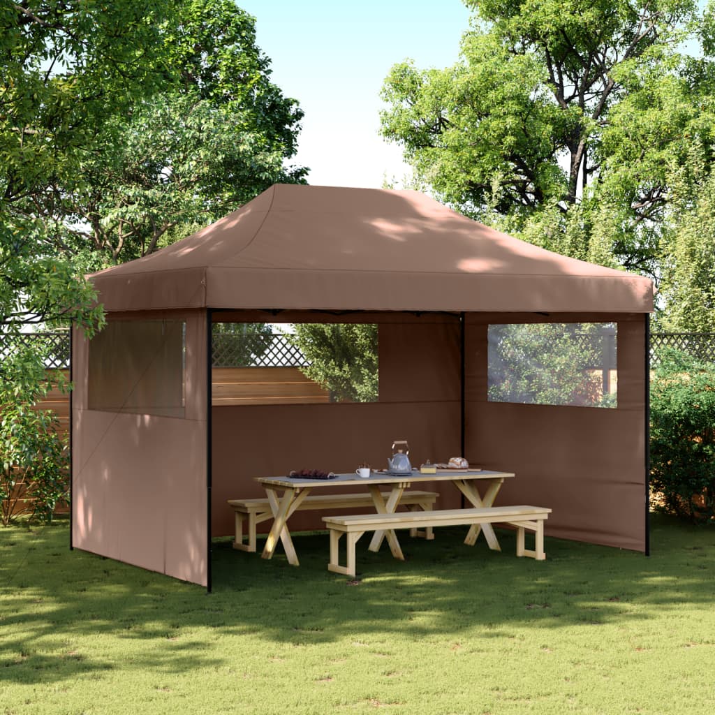 Partyzelt Faltbar Pop-Up 410X279X315 Cm Braun