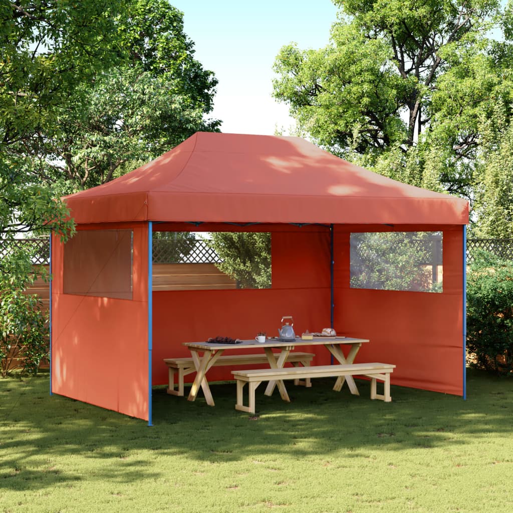 Partyzelt Faltbar Pop-Up Rot 410X279X315 Cm Terrakotta