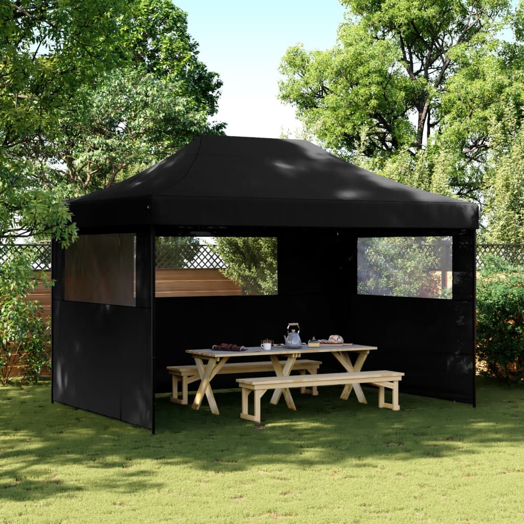 Partyzelt Faltbar Pop-Up 410X279X315 Cm Schwarz
