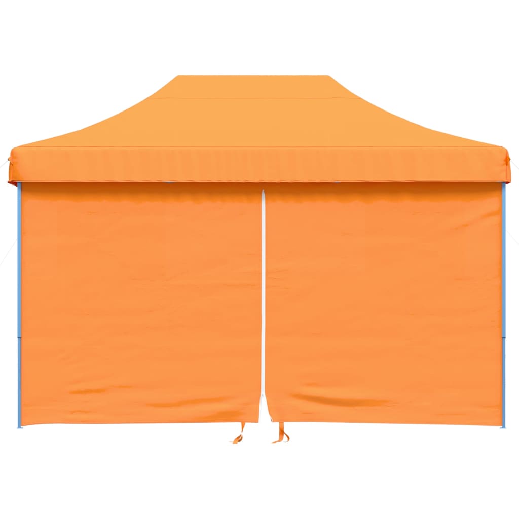 Partyzelt Faltbar Pop-Up Mit 4 Seitenteilen Orange