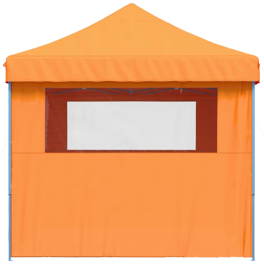 Partyzelt Faltbar Pop-Up Mit 4 Seitenteilen Orange