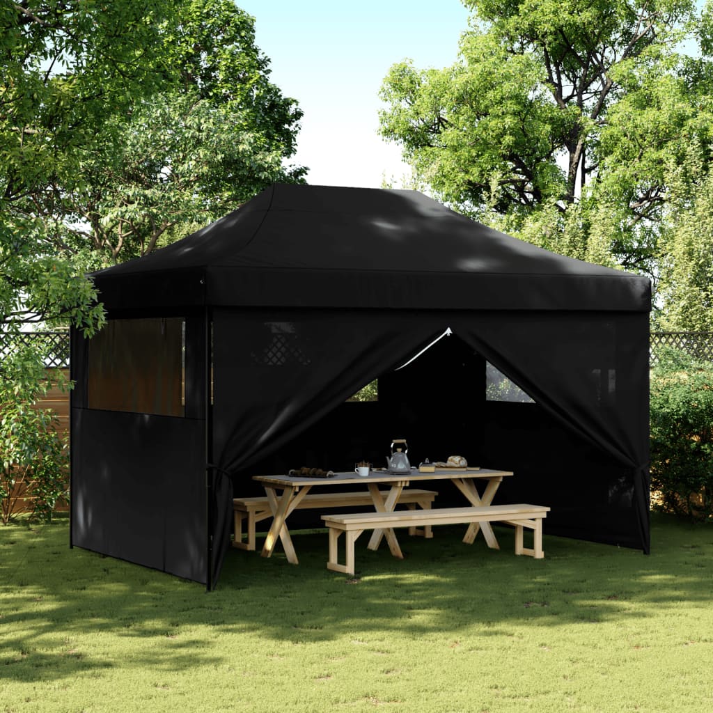 Partyzelt Faltbar Pop-Up 410X279X315 Cm Schwarz