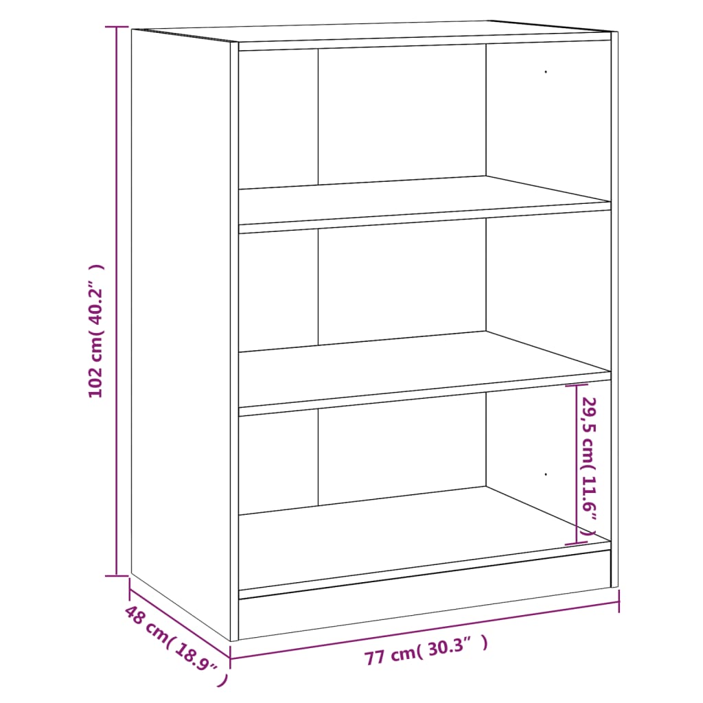 Kleiderschrank Holzwerkstoff Räuchereiche
