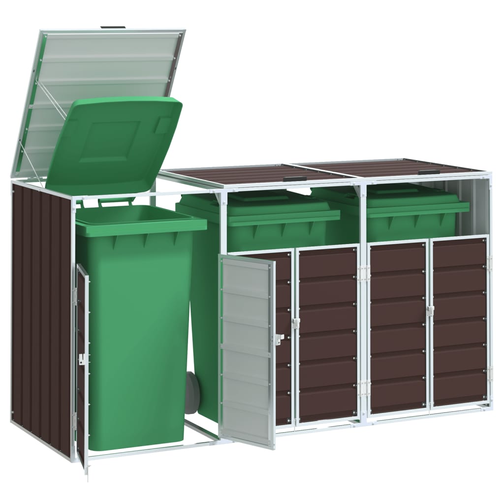 Mülltonnenbox Für 1 Tonne 72X81X115 Cm Stahl