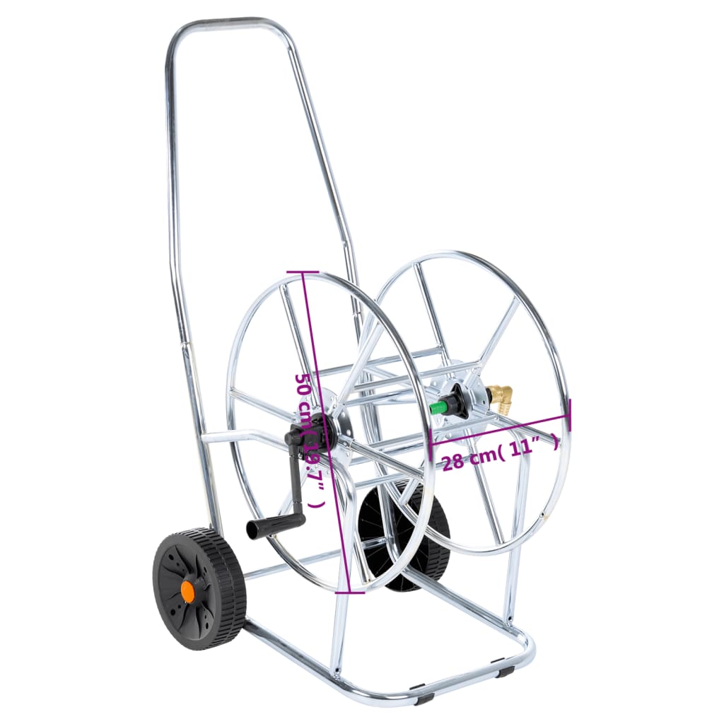 Schlauchwagen Für 80 M 3/4" Schlauch Stahl