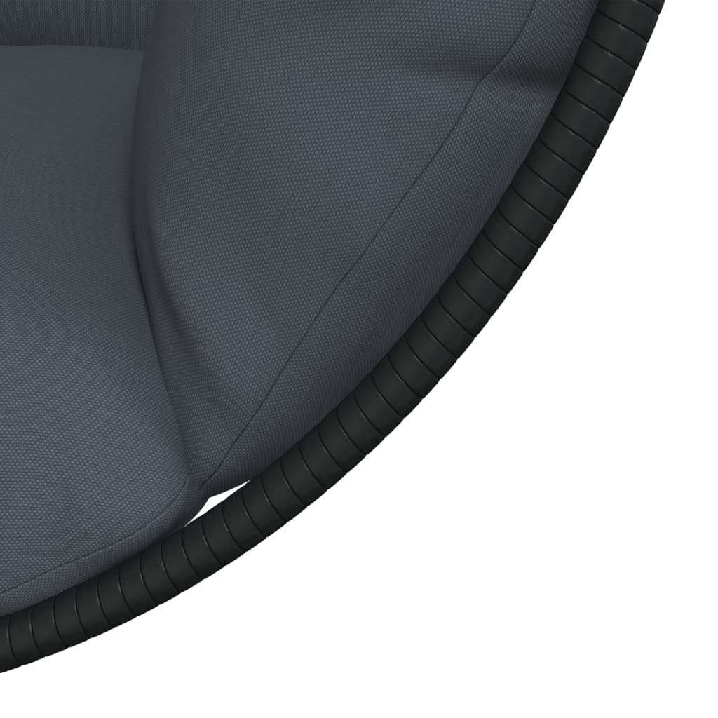 Hängesessel Ei-Design Mit Ständer Rattan Und Stahl