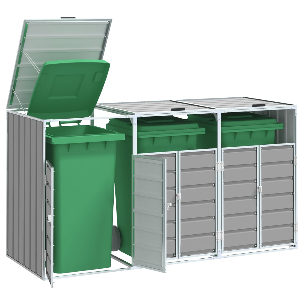 Mülltonnenbox Für 1 Tonne 72X81X115 Cm Stahl