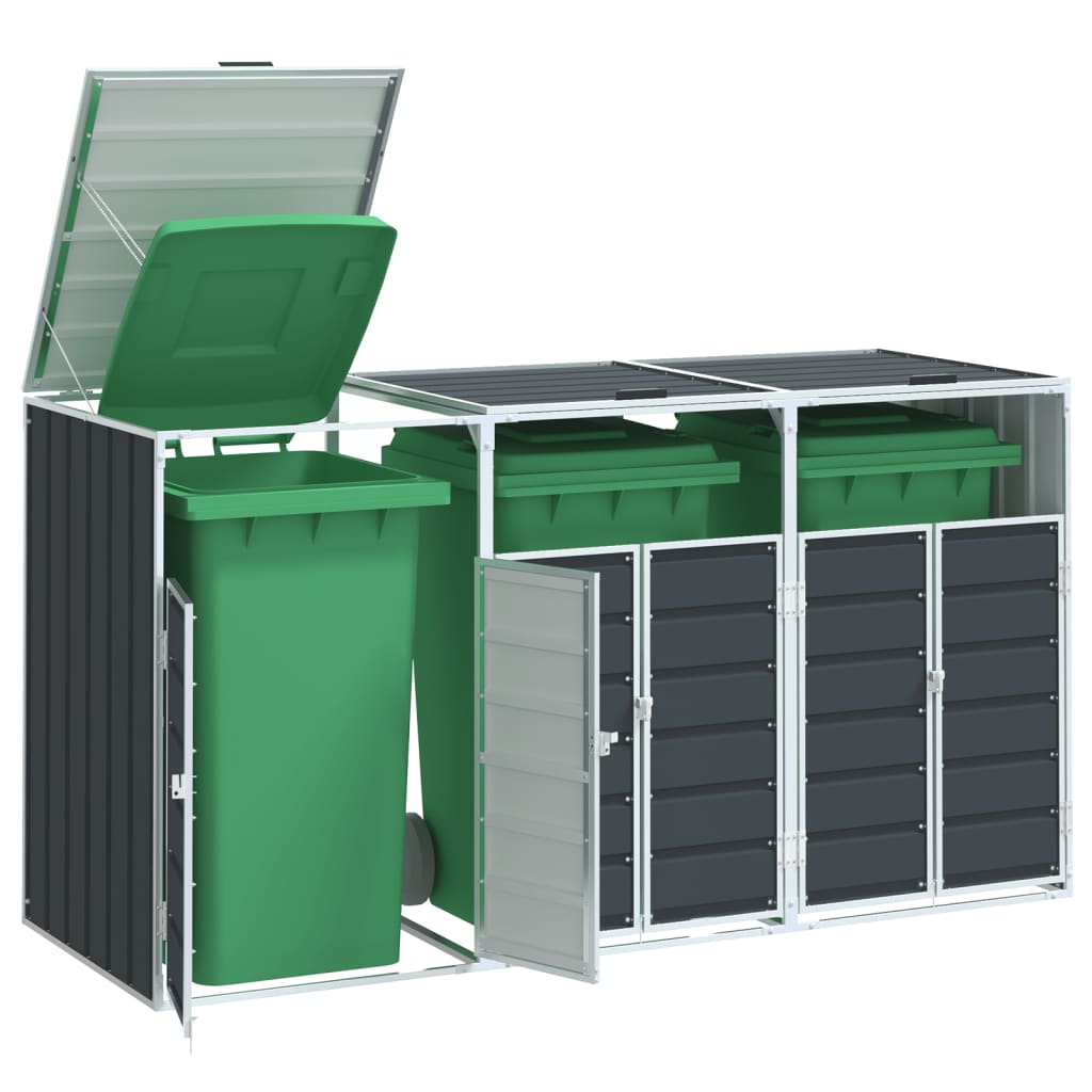 Mülltonnenbox Für 1 Tonne 72X81X115 Cm Stahl