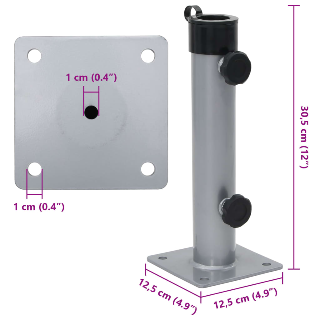 Sonnenschirmständer Für Ø38/48 Mm Mast N Stahl