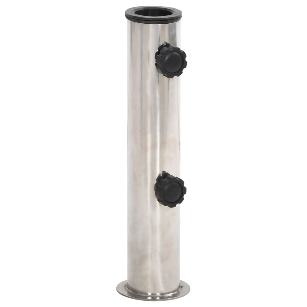 Sonnenschirmständer Für Ø38/48 Mm Mast Silbern Edelstahl