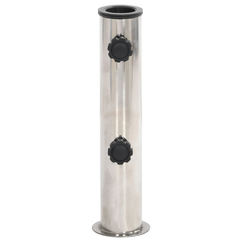 Sonnenschirmständer Für Ø38/48 Mm Mast Silbern Edelstahl