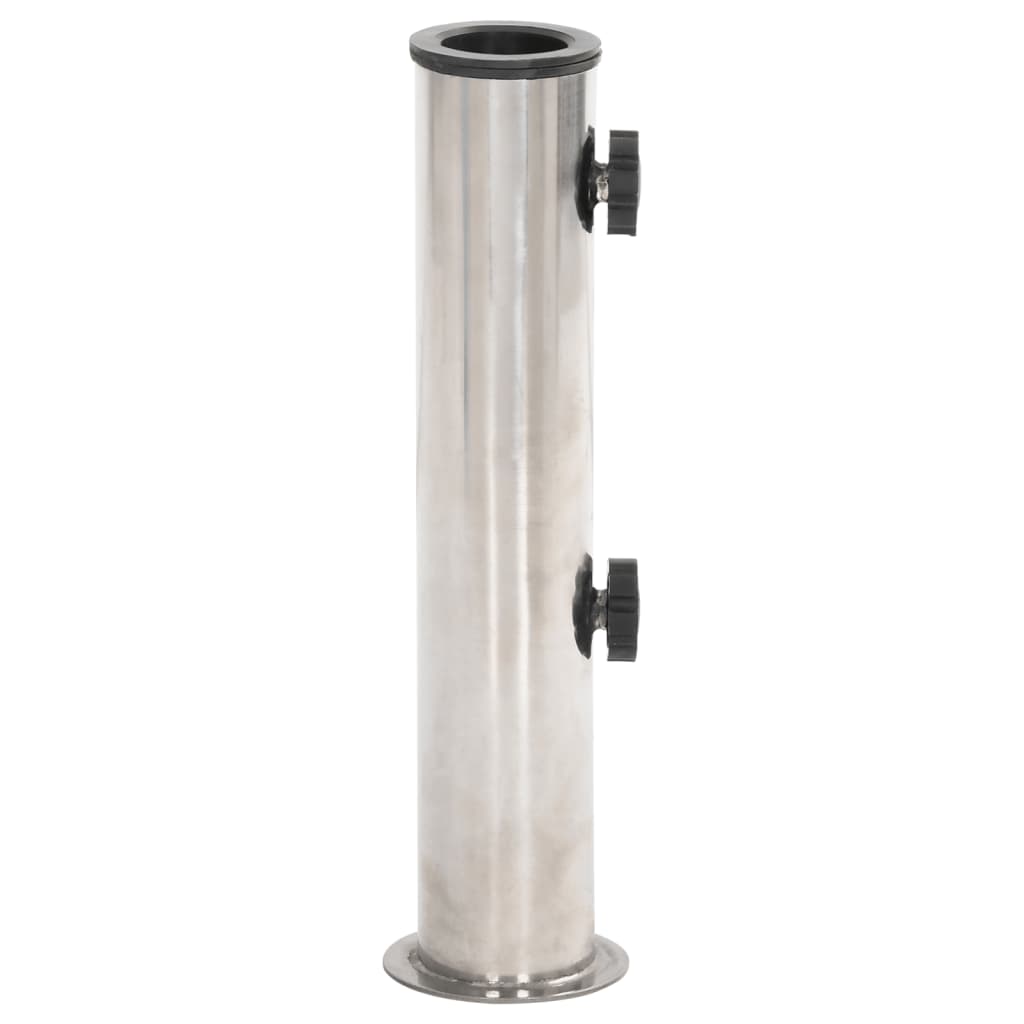 Sonnenschirmständer Für Ø38/48 Mm Mast Silbern Edelstahl