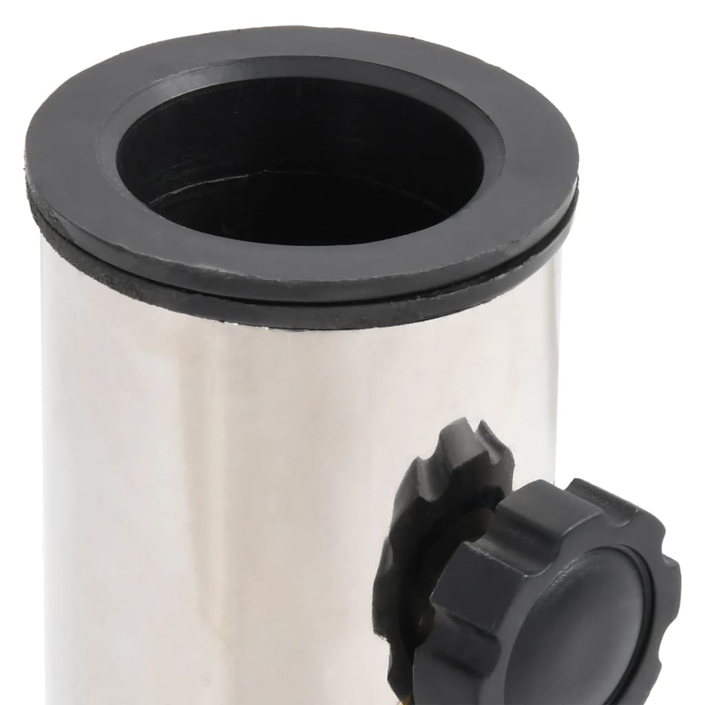 Sonnenschirmständer Für Ø38/48 Mm Mast Silbern Edelstahl