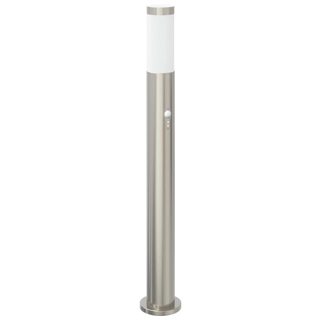 Pollerleuchte Mit Sensor 80 Cm Edelstahl Ip44