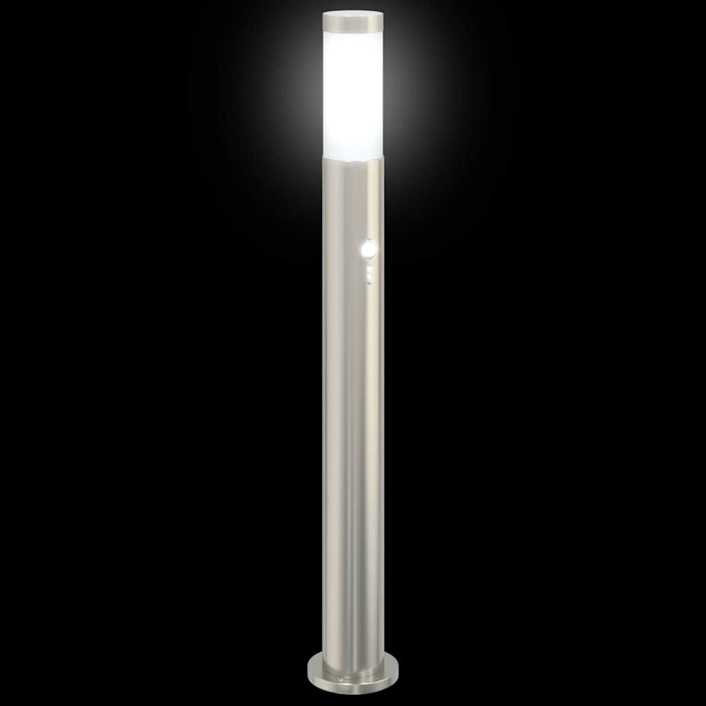Pollerleuchte Mit Sensor 80 Cm Edelstahl Ip44