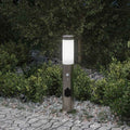 Pollerleuchte Mit Sensor Und Steckdose 50 Cm Edelstahl Ip44