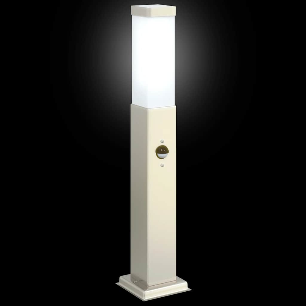 Pollerleuchte Mit Sensor 50 Cm Edelstahl Ip44