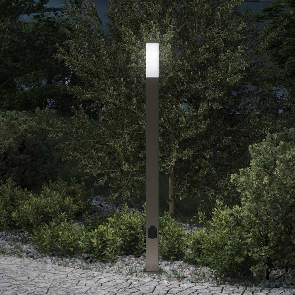 Pollerleuchte Mit Auslass 110 Cm Edelstahl Ip44