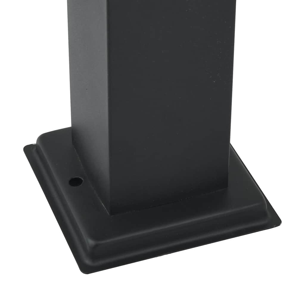 Pollerleuchten Mit Sensor 3 Stk. 80 Cm Schwarz Ip44