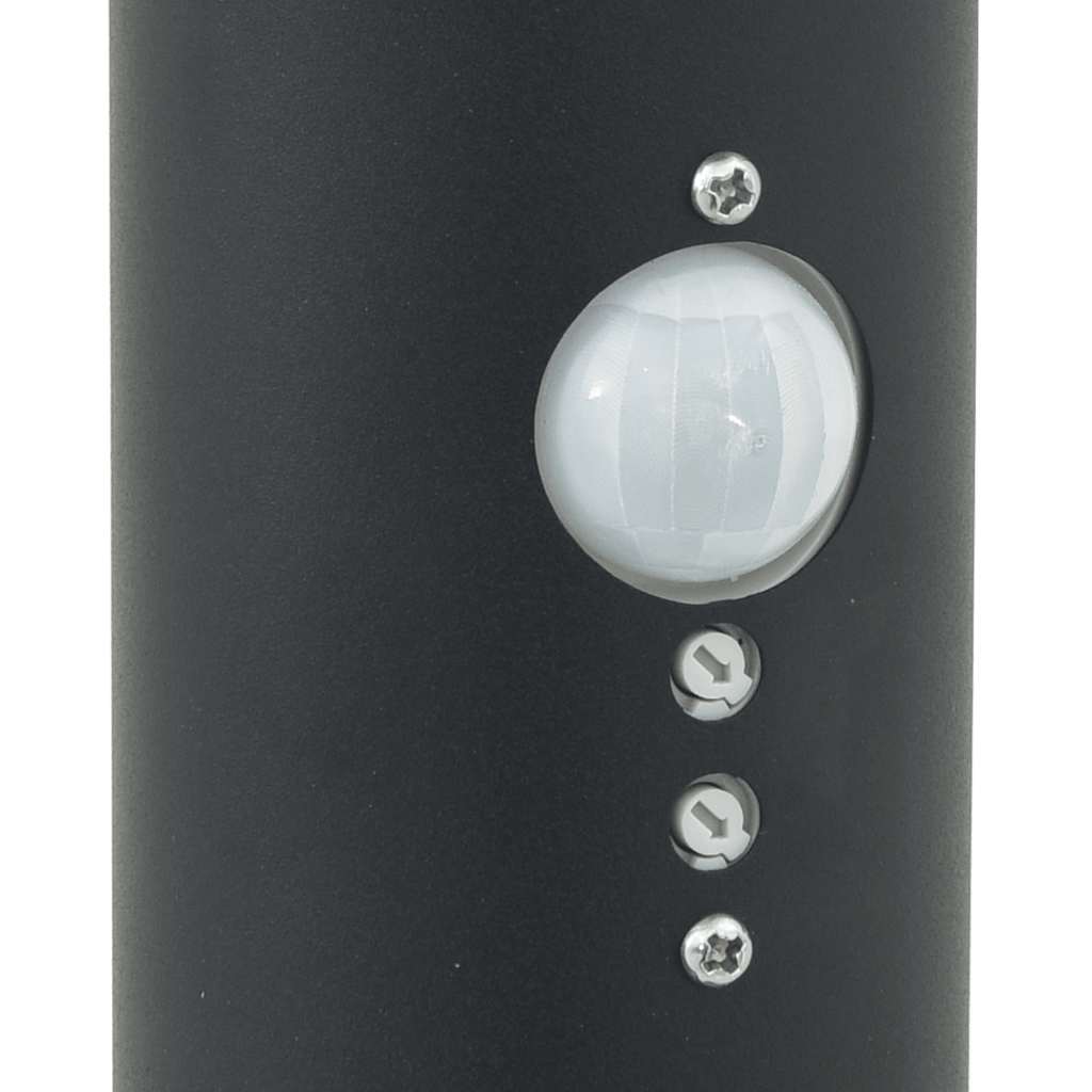 Pollerleuchte Mit Sensor Und Steckdose 80 Cm Schwarz Ip44