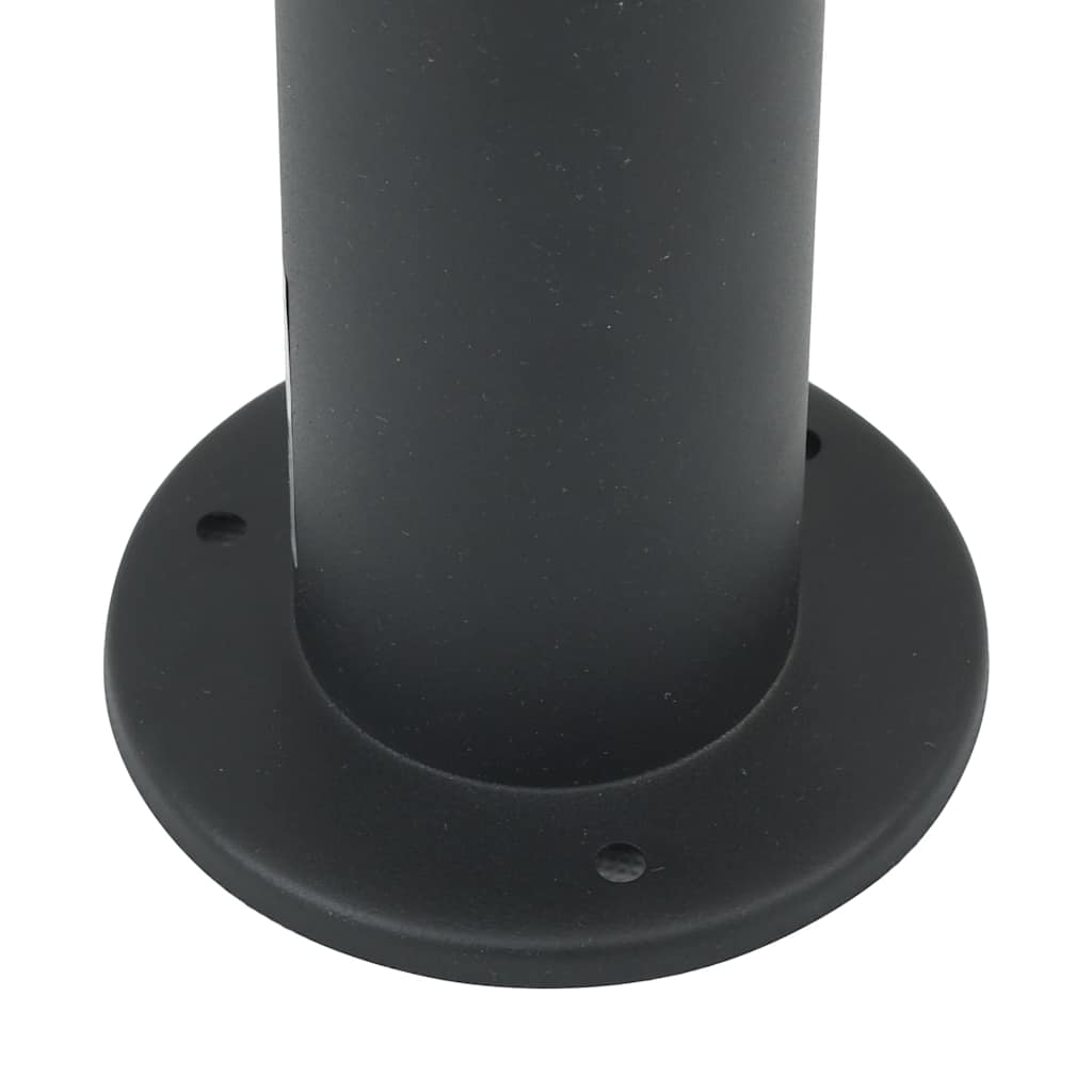 Pollerleuchten Mit Sensor&Steckdose 3 Stk. 80 Cm Schwarz Ip44