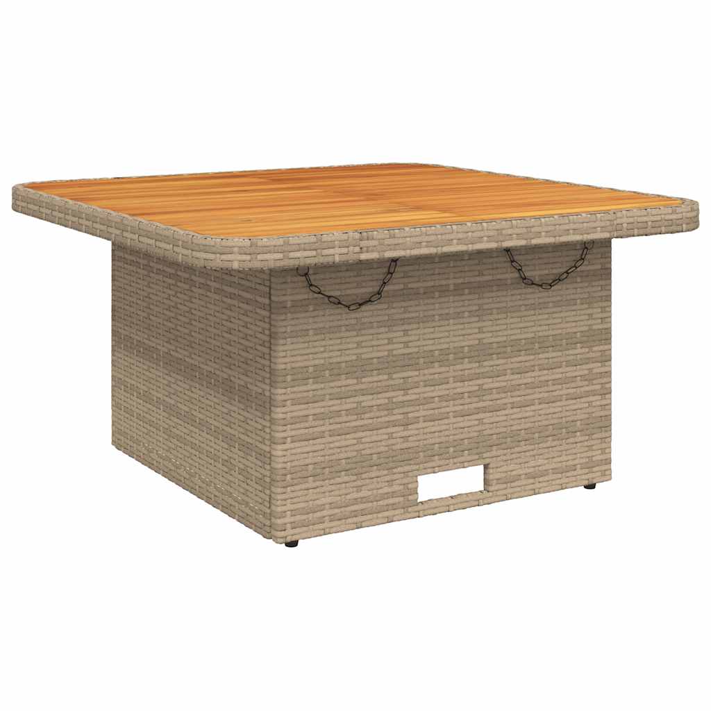 3-Tlg. Garten-Lounge-Set Mit Kissen Beige Poly Rattan
