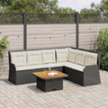 5-Tlg. Garten-Lounge-Set Mit Kissen Poly Rattan
