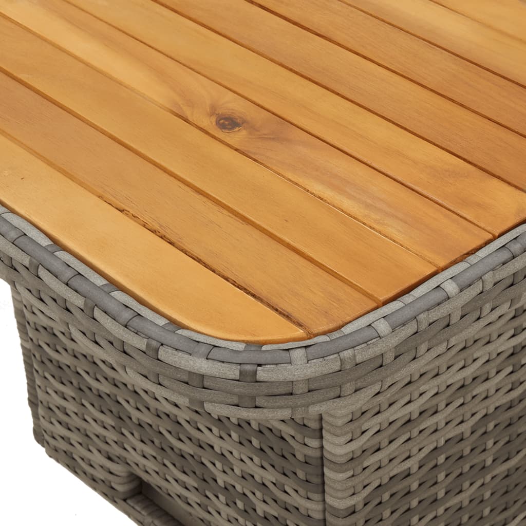 5-Tlg. Garten-Lounge-Set Mit Kissen Poly Rattan