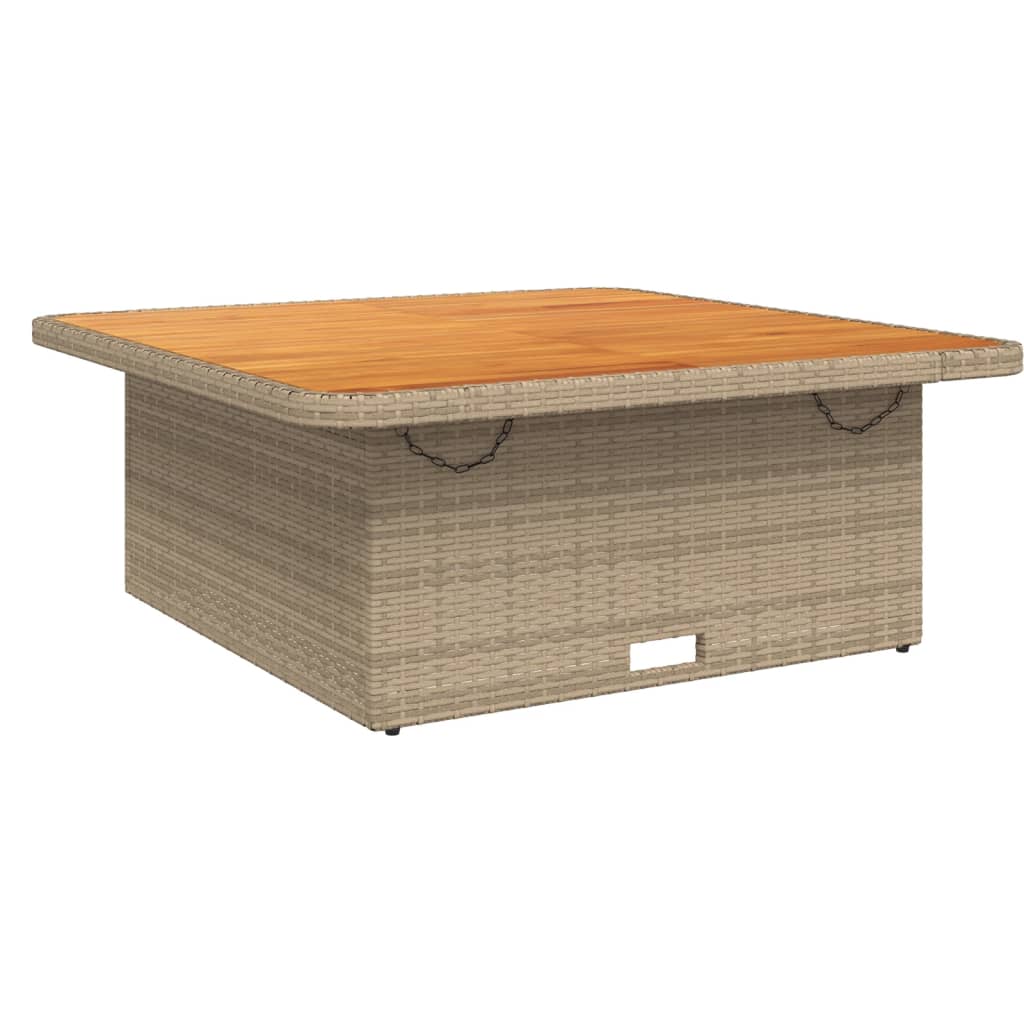 5-Tlg. Garten-Lounge-Set Mit Kissen Beige Poly Rattan