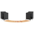 Whirlpool-Umrandung Poly Rattan Und Massivholz Akazie