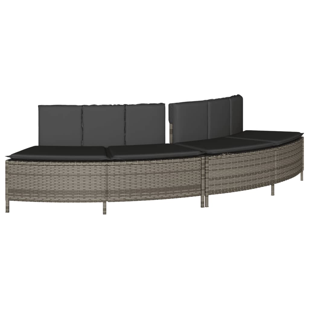 Whirlpool-Umrandung Poly Rattan Und Massivholz Akazie